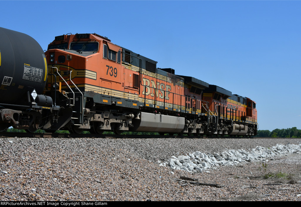 BNSF 739 Roster shot.